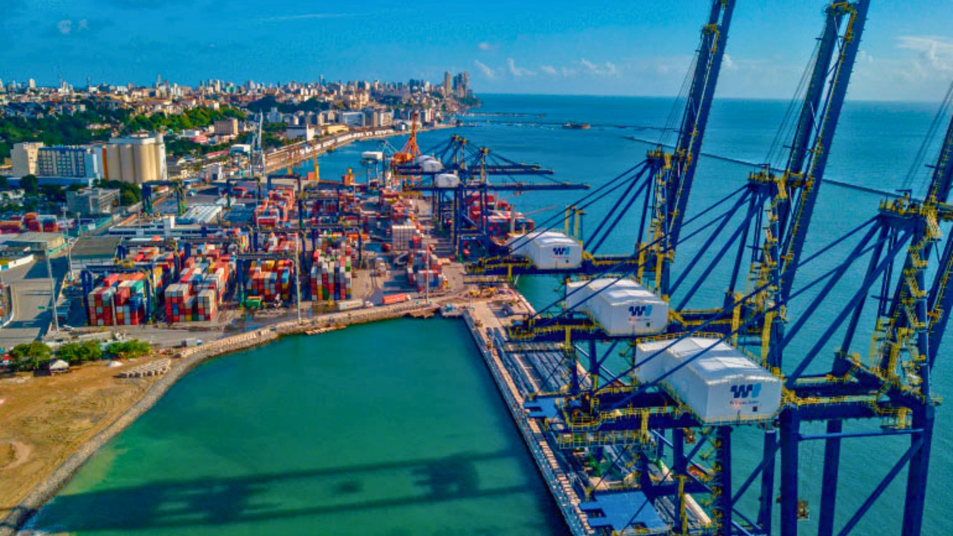 Área portuária atendida pela Wilson Sons