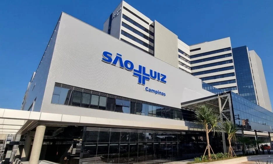 Fachada de hospital da Rede D´Or (RDOR3)