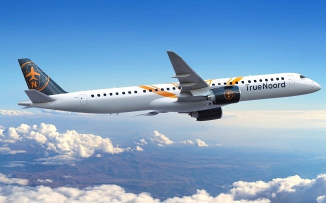 Avião da EMBR3 com pintura da TrueNoord