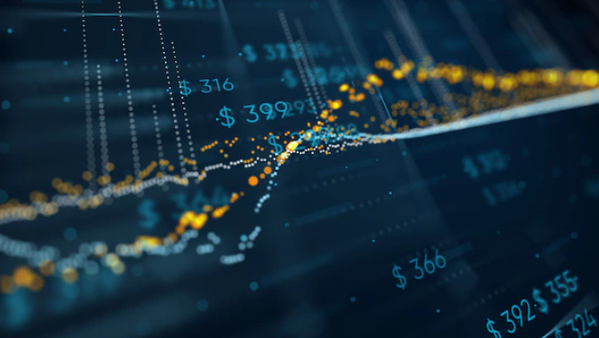 foto de gráfico de ações: ilustração para operações diárias