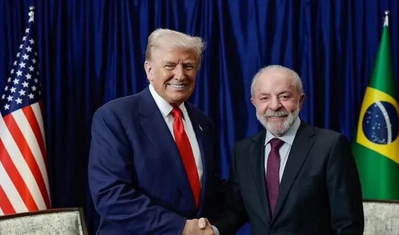 Encontro Lula e Trump: foto dos dois presidentes