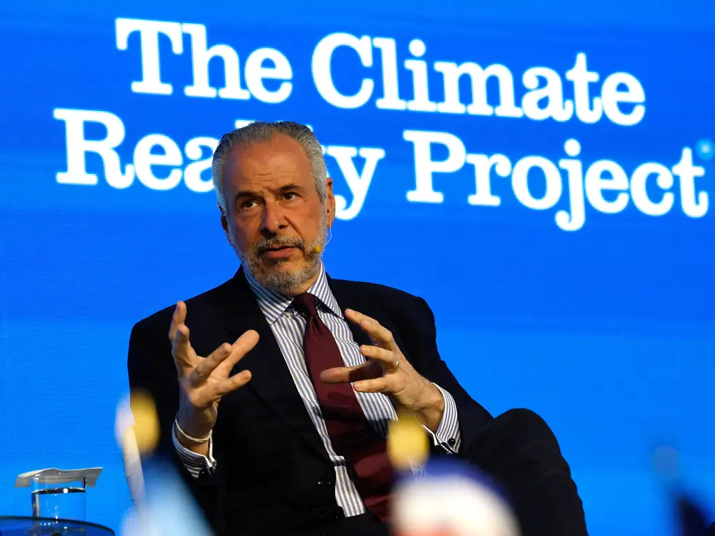 O presidente da COP 30, embaixador André Aranha Corrêa do Lago, fala durante treinamento para novas lideranças climáticas promovido pelo Climate Reality Project